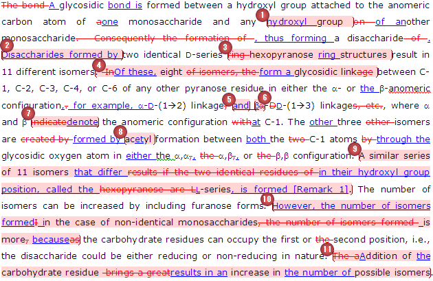 Beispiel aus der Biochemie, lektorat beispiel