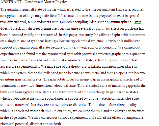 Beispiel aus der Festkörperphysik, lektorat beispiel