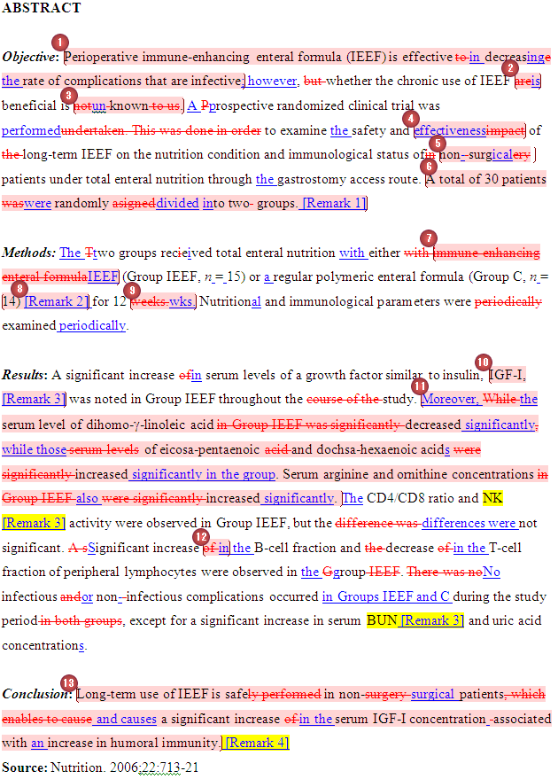 Beispiel aus der Immunologie, lektorat beispiel