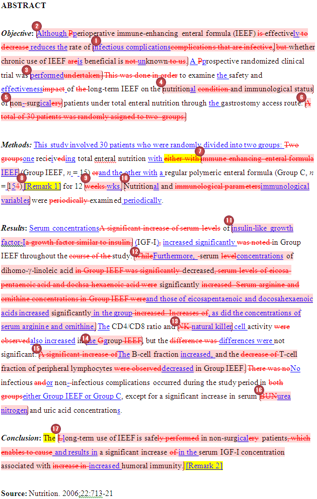 Beispiel aus der Immunologie, lektorat beispiel