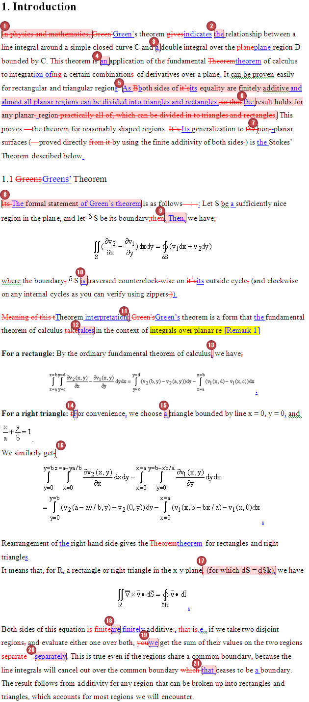 Beispiel aus der Mathematische Physik, lektorat beispiel