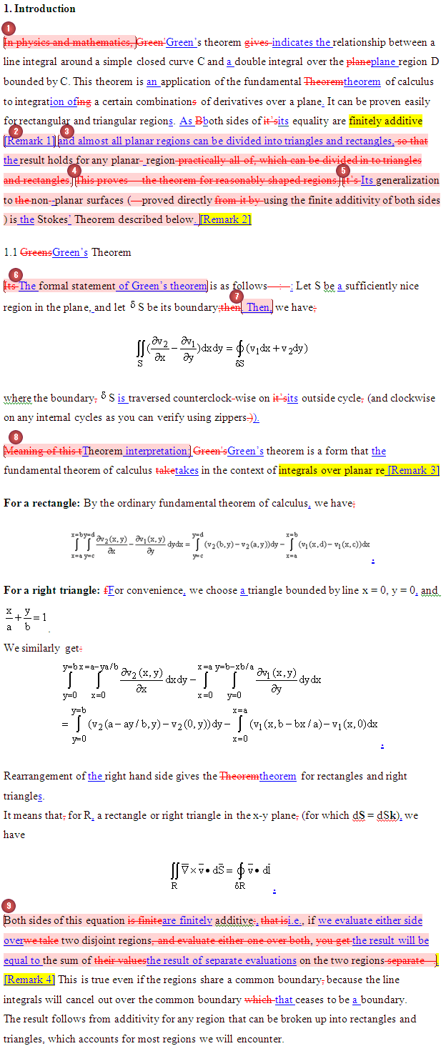 Beispiel aus der Mathematische Physik, lektorat beispiel