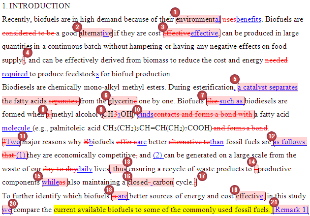 Beispiel aus der Organischen Chemie, lektorat beispiel