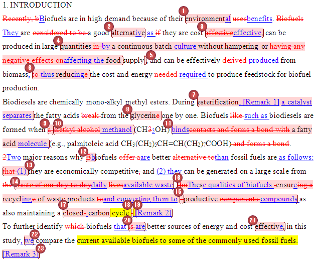 Beispiel aus der Organischen Chemie, lektorat beispiel